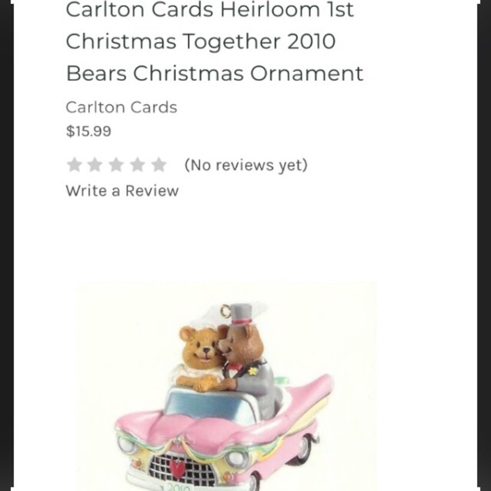 1st Christmas together ornament